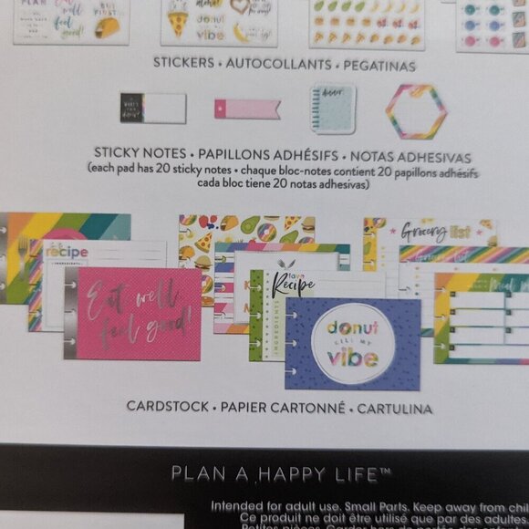 NWT 574 Happy Planner 'Meal Planning' Multi Pack Stickers Sticky Notes Food HTF - Picture 7 of 9